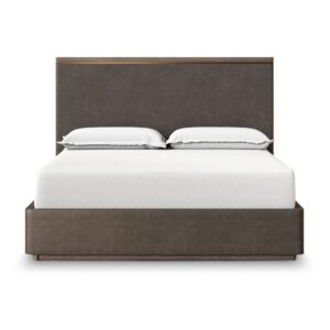 Altman Leather Wrapped Panel Bed