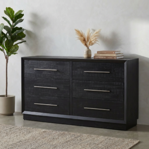 Alternative view of Harold Black Pine Dresser