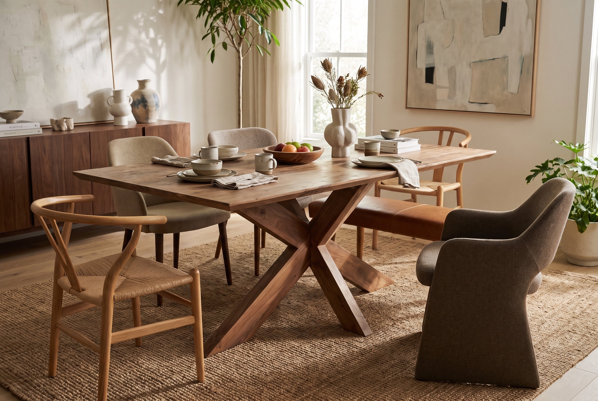 Hawke Weathered Acacia Dining Table - Image 3