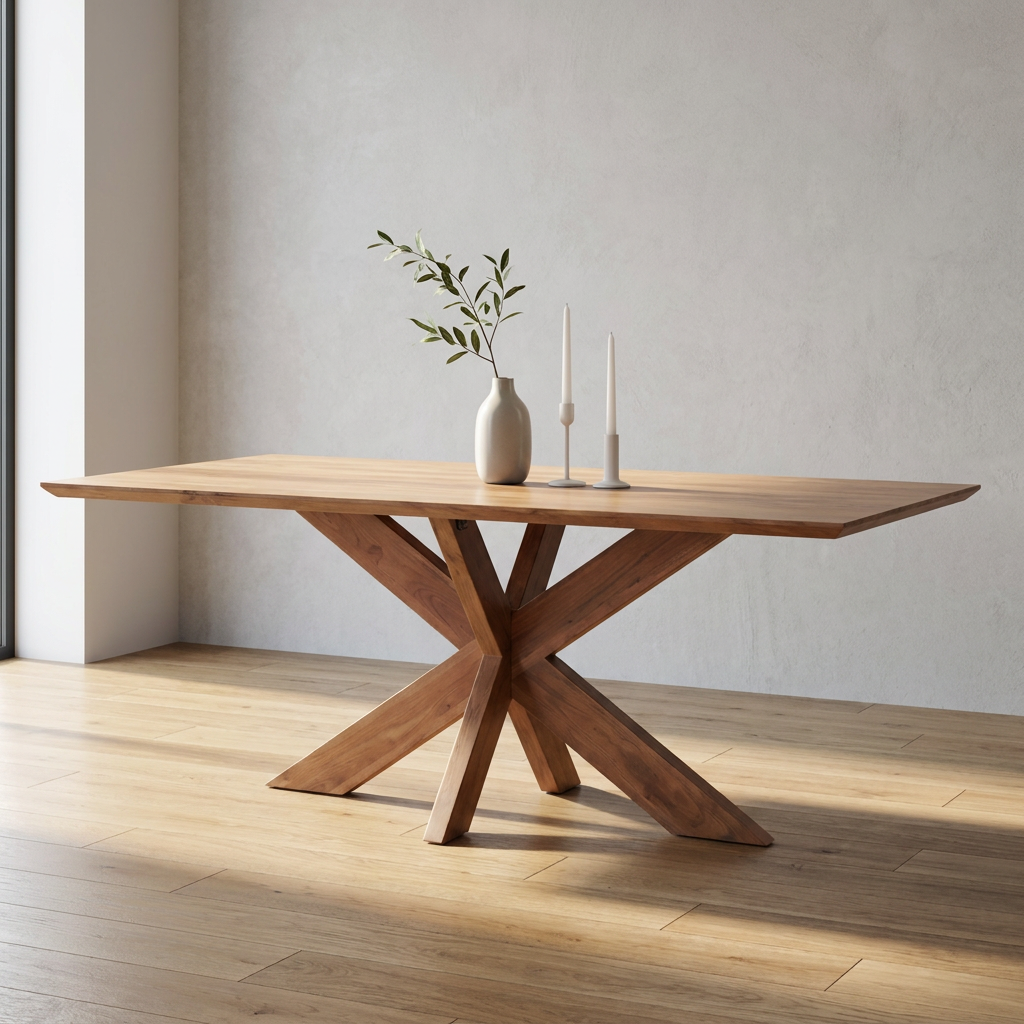 Hawke Weathered Acacia Dining Table - Image 4