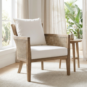 Alternative view of Laurel Natural Oak + Cane Armchair