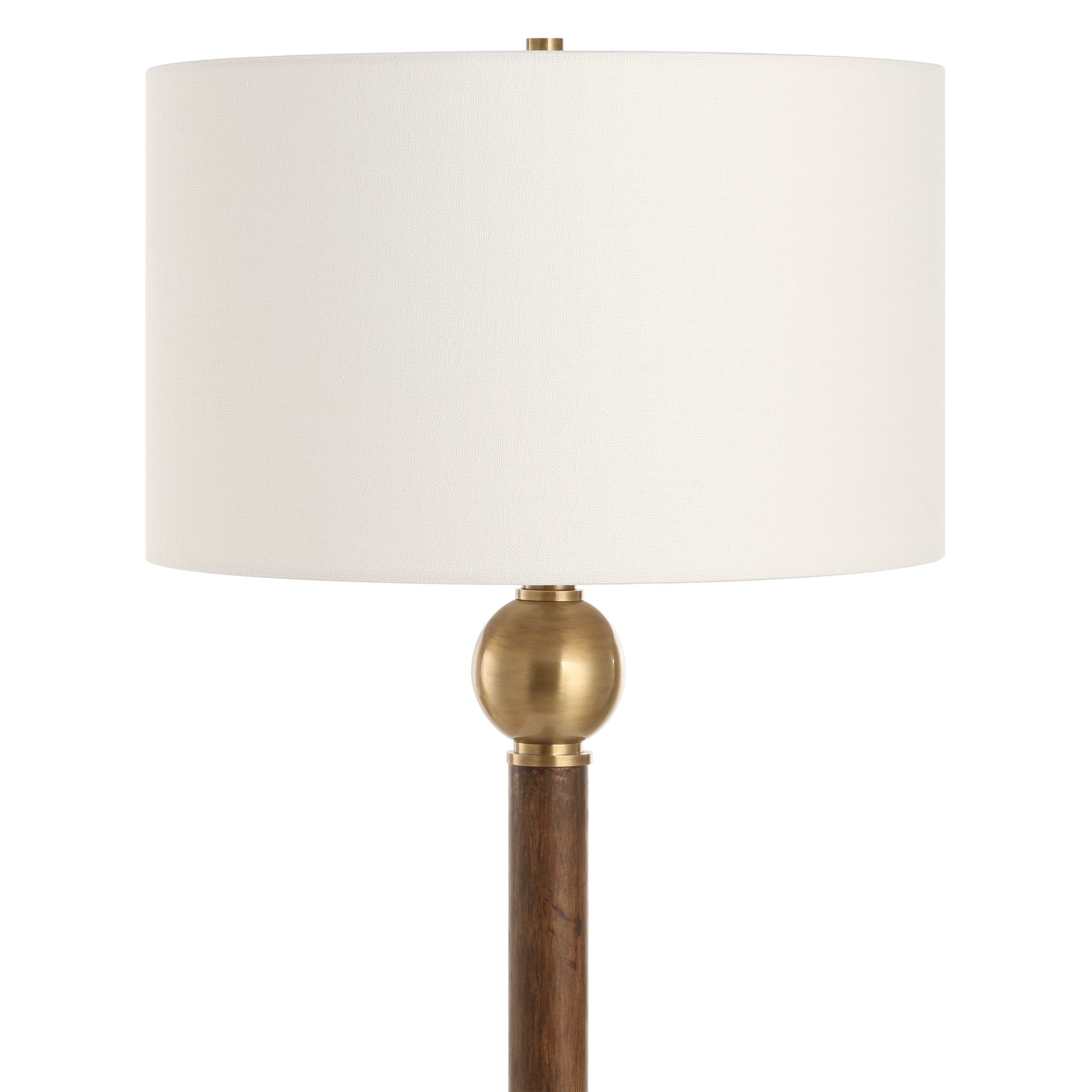 Keros Dark Oak Floor Lamp - Image 5