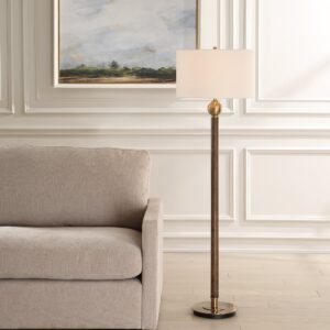 Alternative view of Keros Dark Oak Floor Lamp
