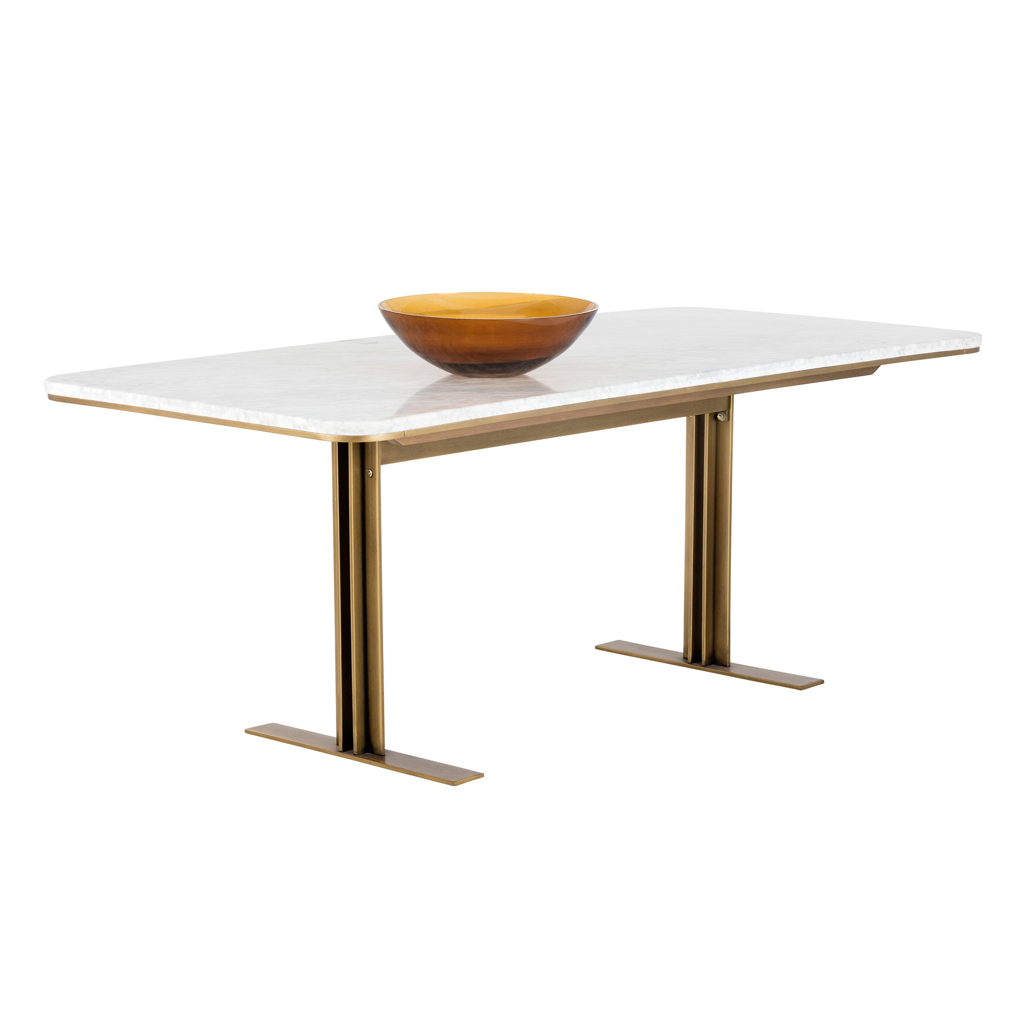 Ambrosia 79" Dining Table - White Marble - Image 4