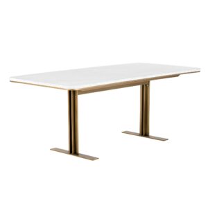 Ambrosia 79" Dining Table - White Marble