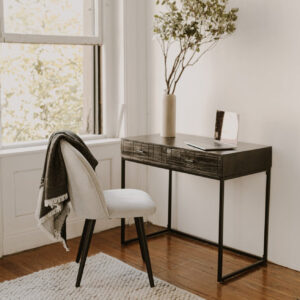 Alternative view of Atelier Noir Carved Wood Console-desk