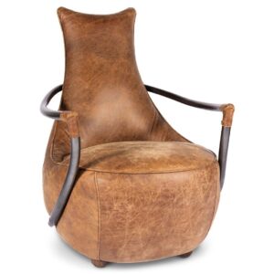 Alternative view of Carlisle Vintage Brown Leather Club Chair