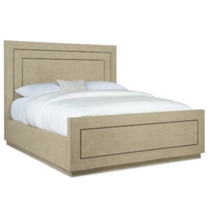 Cascade Oak Panel Sleigh Bed