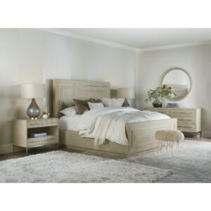 Alternative view of Cascade Oak Panel Sleigh Bed