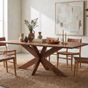 Alternative view of Hawke Weathered Acacia Dining Table