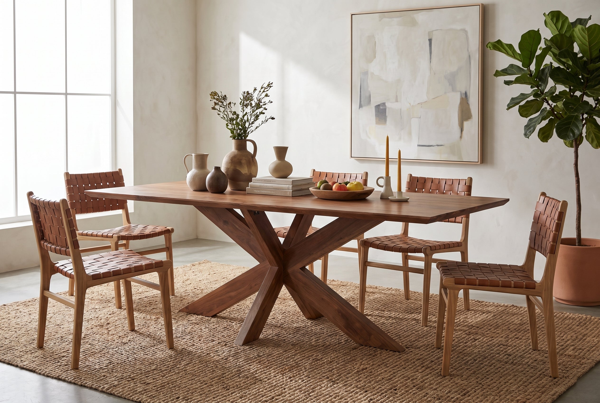Hawke Weathered Acacia Dining Table - Image 2