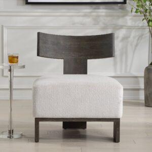 Alternative view of Klismos Accent Chair: Dark Walnut