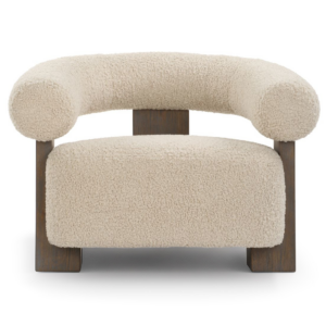 Lennox Faux Shearling Arm Chair