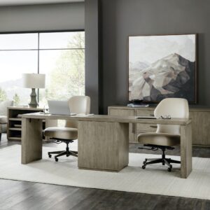 Alternative view of Linville Falls Double Work Station Desk