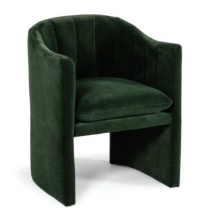 Alternative view of Melrose Jade Green Velvet Dining Chair