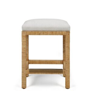 Alternative view of Muriel Rattan Wrapped Counter Stool