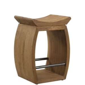 Alternative view of Temple Recycled Wood Counter Stool