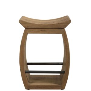 Temple Recycled Wood Counter Stool