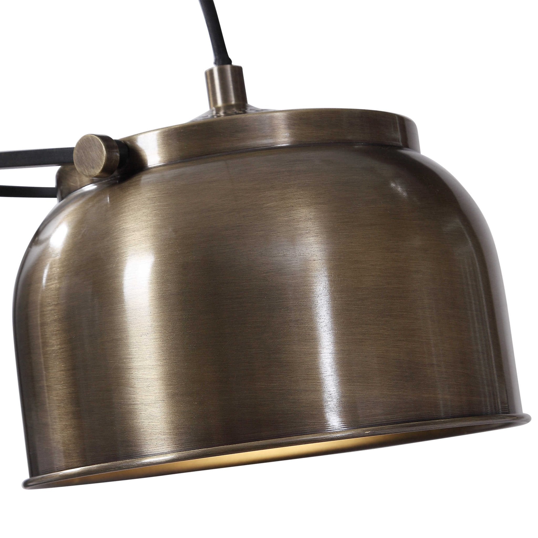 Vintage Brass Industrial Floor Lamp - Image 5